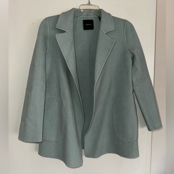 Theory Sileena Wool & Cashmere-Blend Coat - Picture 3 of 12